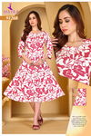 Apsara By Mayra Rayon Printed  Anarkali Kurtis Wholesale Price In Surat
